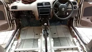 Rain water inside  car😢 flooded/ Carpet removal #automobile #cars #germany #vw #skoda #rapid