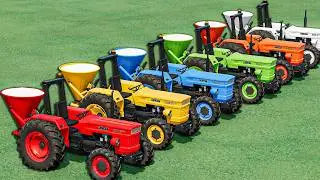 Mini Tractors Of Colors - OMG Mini FIAT TRACTORS In EVERY Color | LIME Work Farming Simulator 22