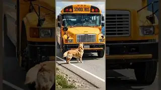 Dog saves School Bus 😱 |Short Clip | #short #usashort