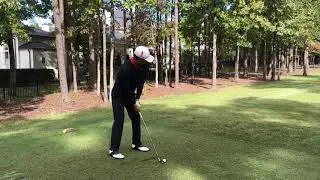 Justin Kim UNLV golf mid iron approach tee shot par3 h4 Little Rock Chenal 10/23/18