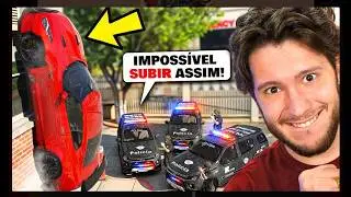 Dando FUGA com CARRO que SOBE PAREDES no GTA 5 RP!!