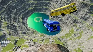 Stair Jumps Down  Car Crashes Compilation in BeamNG Drvie #177 BeamNG drive
