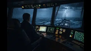 Fall Asleep Fast | Stormy Night Watch | A Captain Alone at Sea | Deep Sleep Story