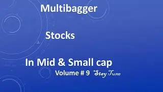 Multibagger  Stocks- 2018 In Mid & Small Cap ...