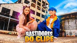 LUCAS E BELINHA NOS BASTIDORES DA GRAVAÇÃO DO CLIPE DA MÚSICA SE JOGOU NO BATIDÃO