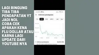 Pendapatan YouTube jadi nol 