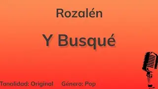 Y Busqué - Rozalén (Piano Karaoke)