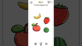 BRAIN OUT LEVEL 1 FIND THE BIGGEST ONE #shorts #brainout #brainoutsolutions #brainoutshorts