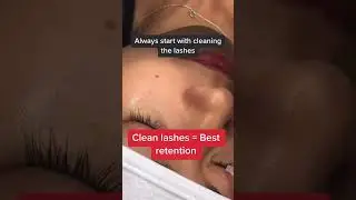 Cleaning the lashes is the best lash retention