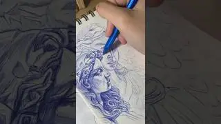 i can’t stare at paintings but i will stare at statues👀 #drawwithme #pensketch #sketchwithme