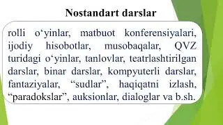 Ta'limni tashkil etish shakllari  |  Ibodulla Uzoqov