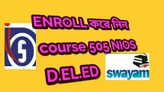 NOW ENROLL Course 505 NIOS:D.EL.ED
