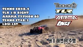Rccar 1/8 buggy TEKNO/TLR/ARRMA/LOSI BEACH FUN DRIVE #175