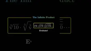 Infinite product of cube roots #maths