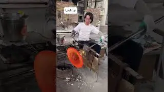 A Dance with Fire: Creating Fine Glass Art | Liulige #glass #blowing #liuli #fused #crafts #plate