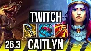 TWITCH & Karma vs CAITLYN & Vel'Koz (ADC) | NA Master | 26.3