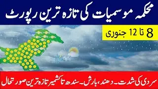 8 JAN weather Pakistan, Weather Forecast for Next 7 days in Pakistan