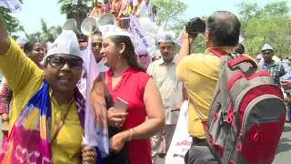 AAP Lok Sabha Candidate Brijesh Goyal (New Delhi) Filed Nomination in Presence of Satyendar Jain