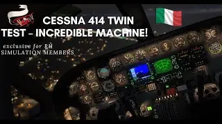 Как сажать Cessna 414✈️ при боковом ветре от опытного пилота | Тренировка по посадке и взлету на ...