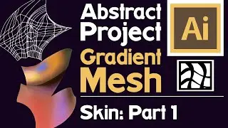 Gradient Mesh Abstract Tutorial - Learn Realistic Drawing (Adobe Illustrator) - Base Skin Part 1