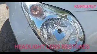 KORNGREY channel:Leadlights lens restores ផុសភ្លើងឡានឲ្យភ្លឺថ្លាឡើងវិញ