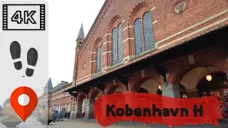Walk in Copenhagen 🇩🇰 | 4K&middot;60p | Copenhagen Central Railway Station