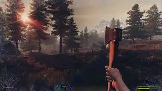 Subsistence Day 1 - Building a campfire on a Temporary base plot