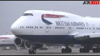 Last two British Airways Boeing 747-400s to leave London Heathrow (full coverage)