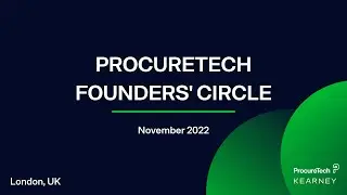 Procuretech Founders' Circle November 2022 - London, UK