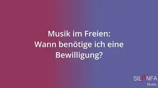 Musik im Freien - bewilligungspflichtig oder erlaubt?
