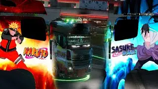 Euro truck naruto and sasuke skin beautiful highway @Narendra-h2o 