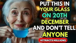 If you put this in your glass on December 20, your financial problems will end buddhist teaching