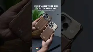 Personalized Wood Case With Titanium Frame for iPhone 16 Series