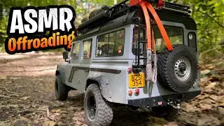 ASMR Forest Offroad RC Car Land Rover Defender Country d110 BRX02 Rc Crawler