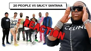20 MEN VS 1 RAPPER: SAUCY SANTANA! with Shamar REACTION VIDEO