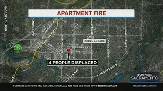4 people displaced after Arden Arcade apartment fire