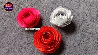 Rose Flower Making Using Coffee Cup / Paper Flower by using tea cup /Diy Rose Flower Craft 
