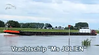 ⚓ Vrachtschip Ms JOLIEN: Opvaart tijdens Hoogwater op de IJssel