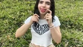 ASMR AL AIRE LIBRE-intenso (glass licking, kisses/besos, tapping)