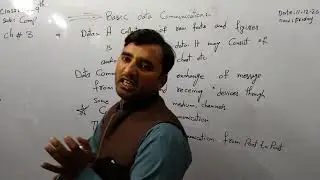 Class pre.9th Topic Basic of data Communication