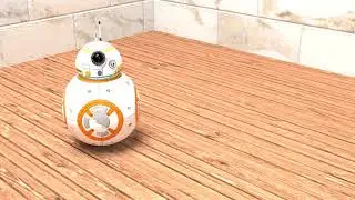 DISNEY PIXAR's BB8 (toy) is curious- Made in Blender- short 3d film 2018
