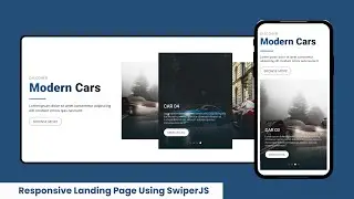 Responsive Landing Page Using SwiperJS | devRasen | Create a Complete Responsive Landing Page