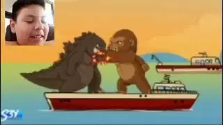 Baby King Kong vs Baby Gotzilla Reacting video Joseph Cruz