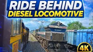The real Northeast frontier Railway Route - Ride behind Diesel Locomotive - the invisible traveller