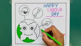 World Labour Day Drawing / World Labour Day Poster Drawing / Labour Day Drawing / Labour Day Poster