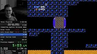 Metroid Any% без смертей за 10:47.066 (мировой рекорд)