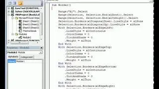 Macro for border to dynamic range (VBA code in description) in excel