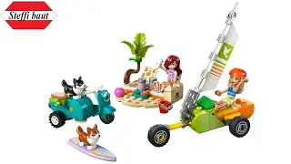 LEGO Friends 42641 Surfing Dogs and Scooter Adventure unboxing & speed build