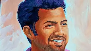 Actor Dev #devadhikari #dev  #painting #acrylic #acrylicpainting #viral#treanding#rimjhimedharate