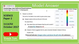 SECONDARY CHECKPOINT SCIENCE PAPER 2 OCTOBER 2017 SOLVED AND EXPLAINED IN DETAIL (1113_02_ON_2017)